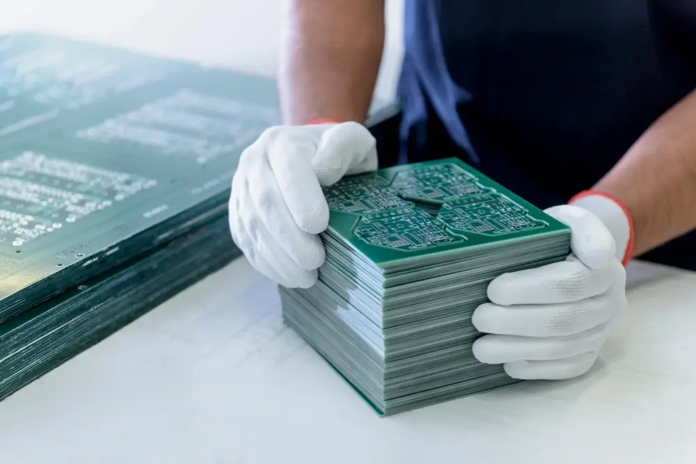 Multi-layer printed circuit board with various electronic components