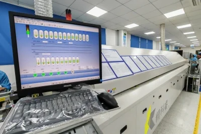 Reflow oven with temperature zones